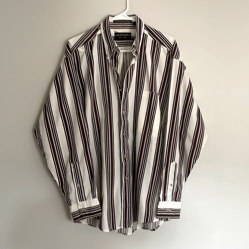 M loafers vintage button up.
